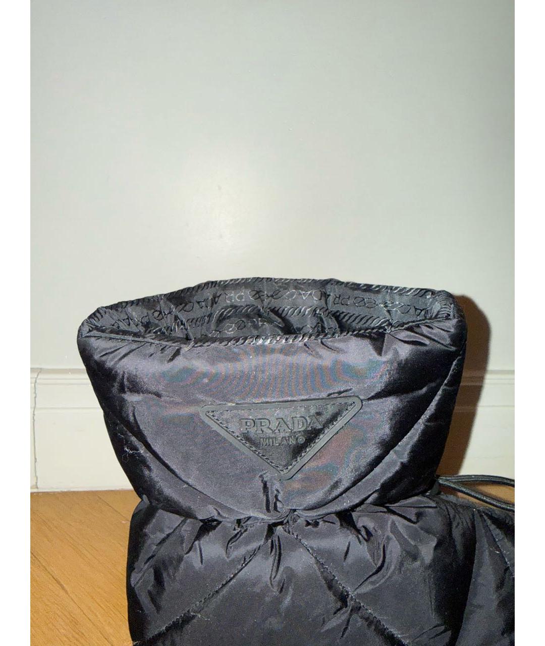 PRADA Черные текстильные ботинки, фото 7