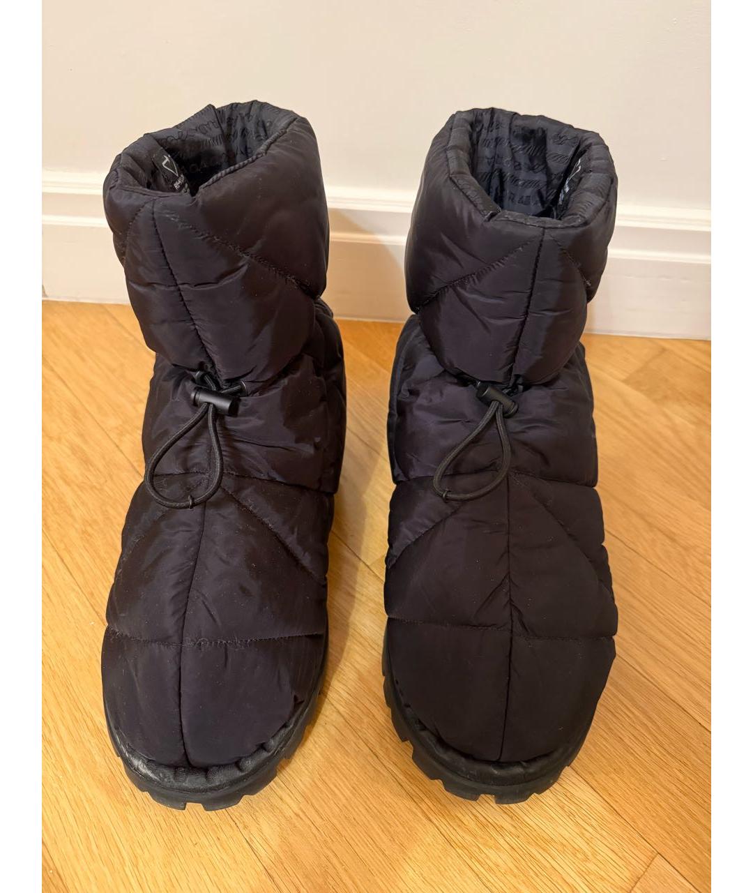 PRADA Черные текстильные ботинки, фото 5