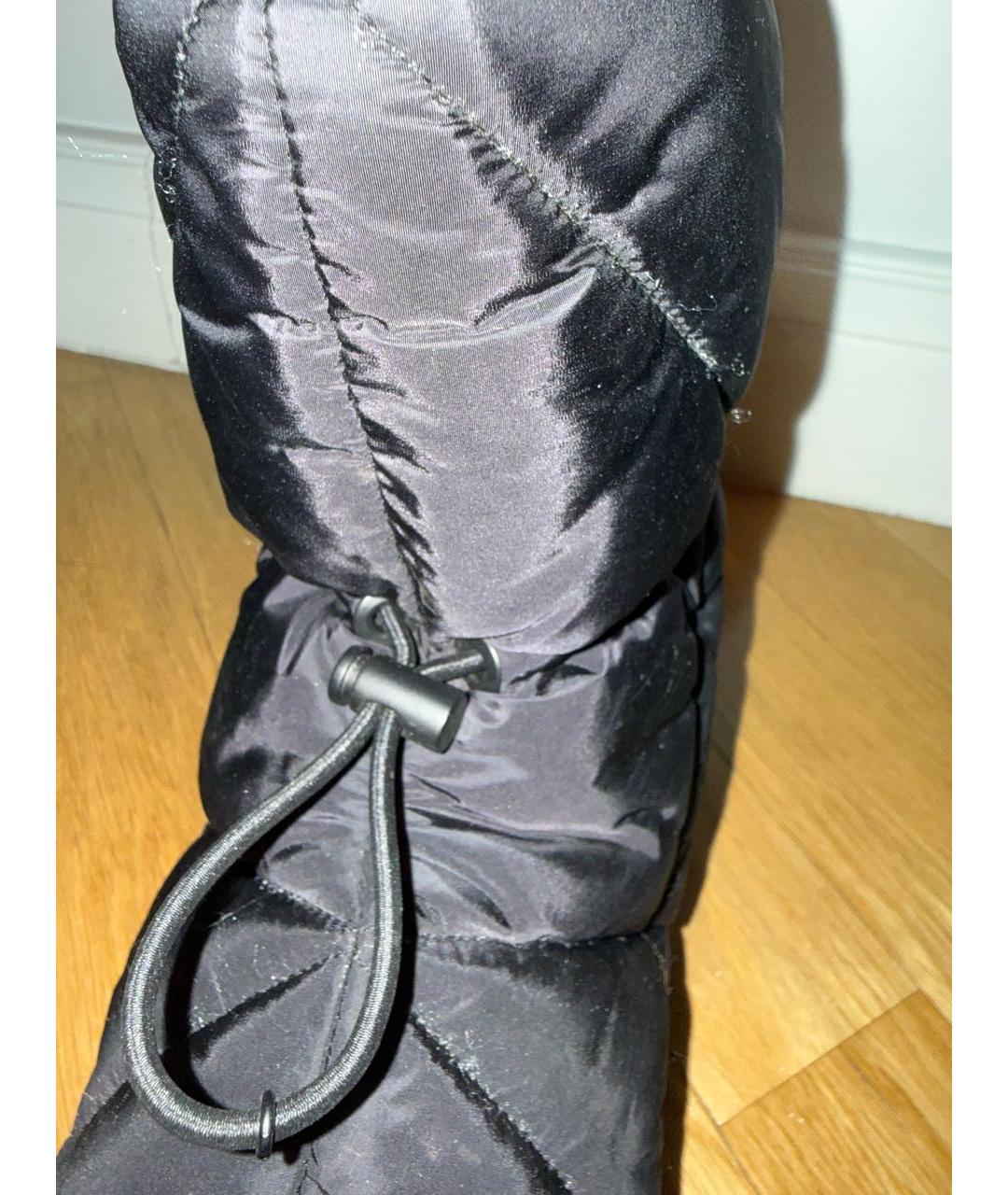 PRADA Черные текстильные ботинки, фото 6