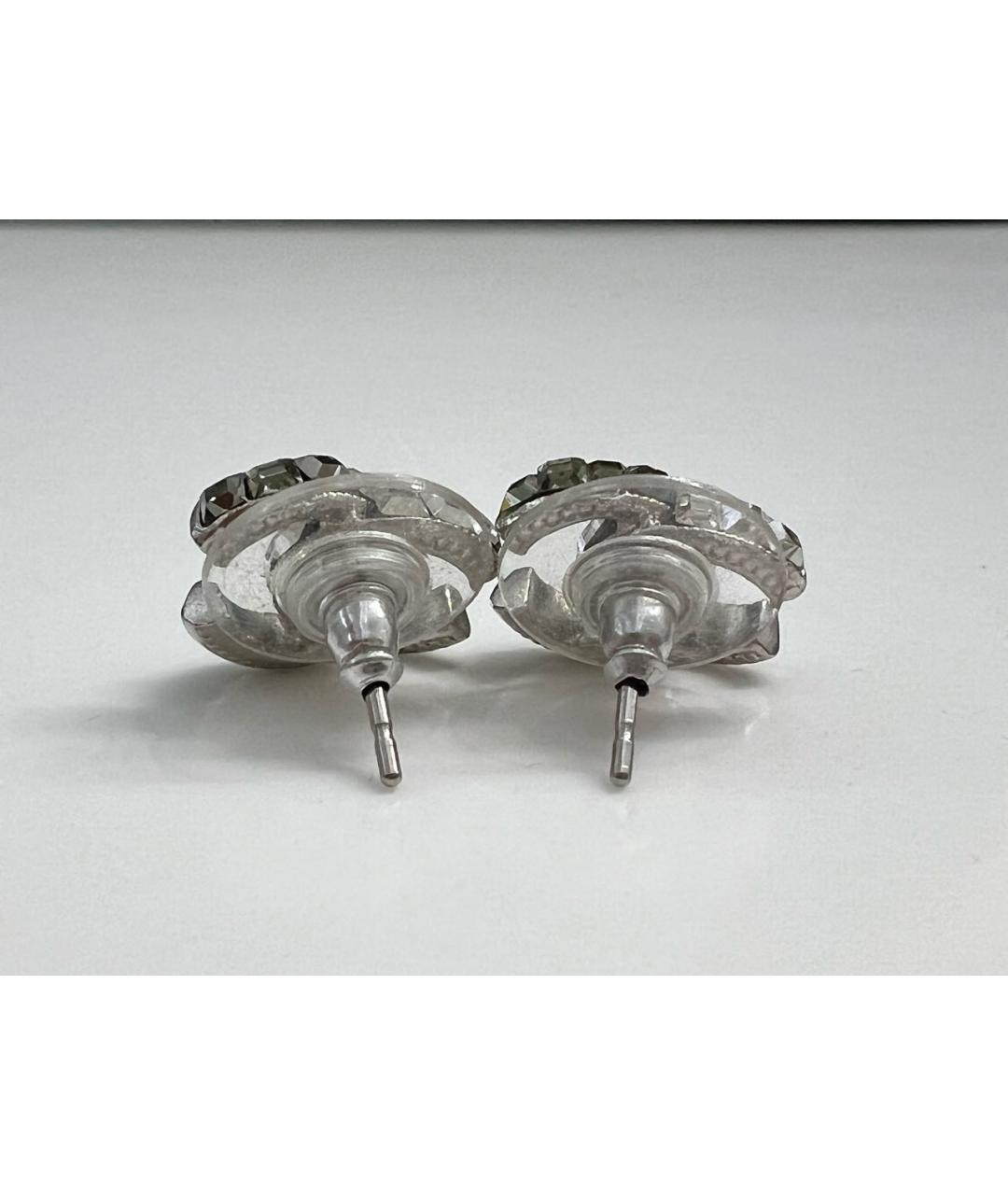 CHANEL Серебряные металлические серьги, фото 3