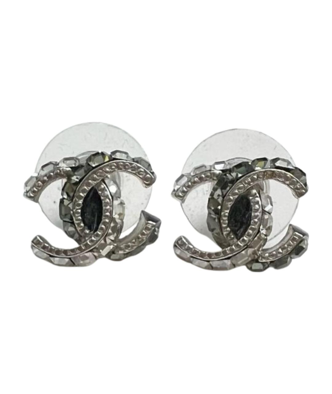 CHANEL Серебряные металлические серьги, фото 5