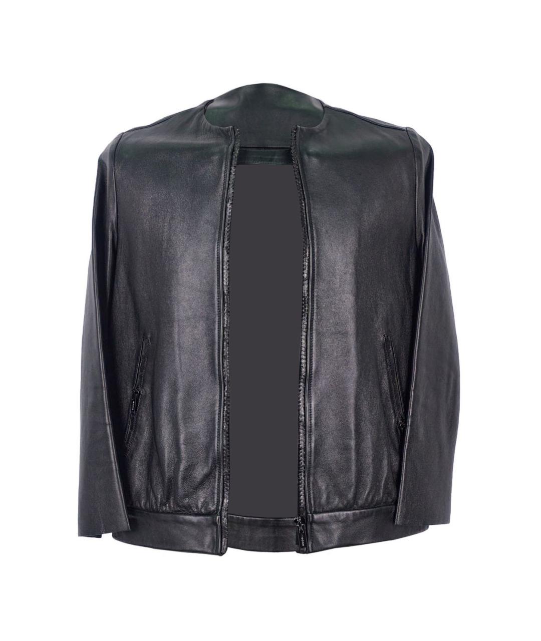 GOLDEN GOOSE DELUXE BRAND Черная кожаная куртка, фото 1