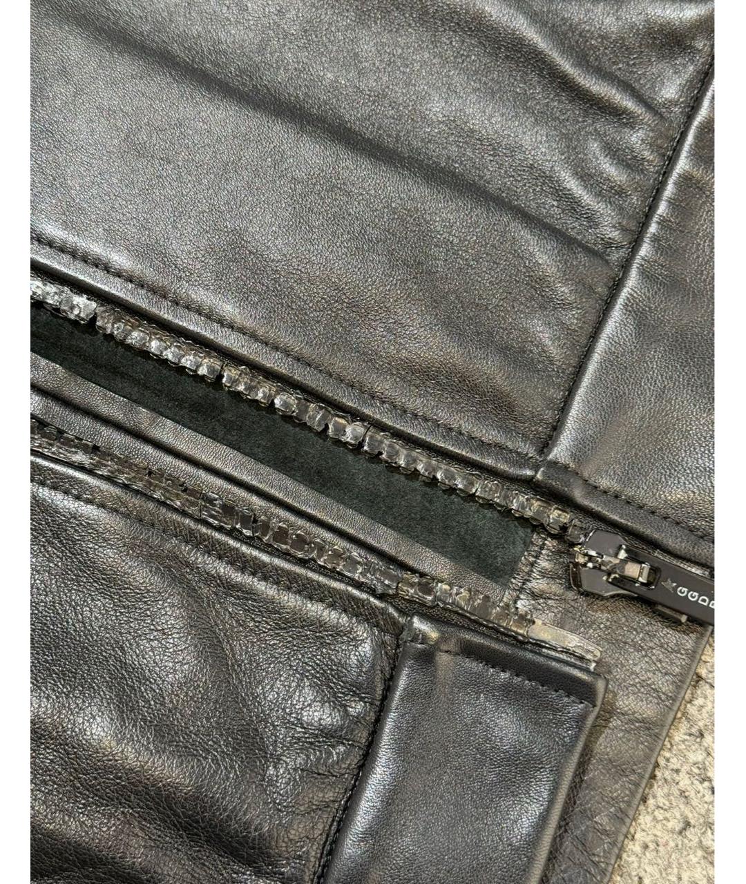 GOLDEN GOOSE DELUXE BRAND Черная кожаная куртка, фото 6