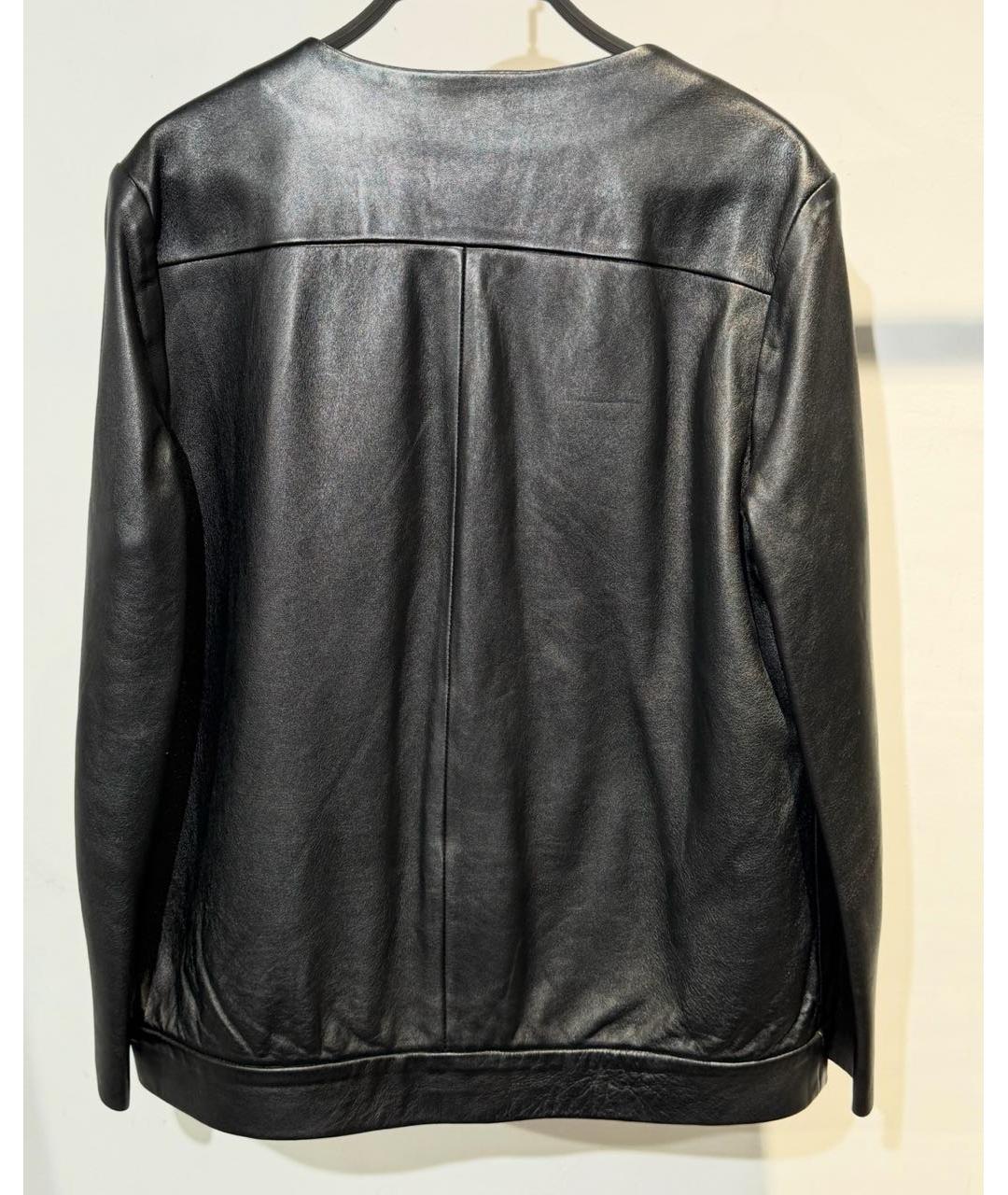 GOLDEN GOOSE DELUXE BRAND Черная кожаная куртка, фото 2