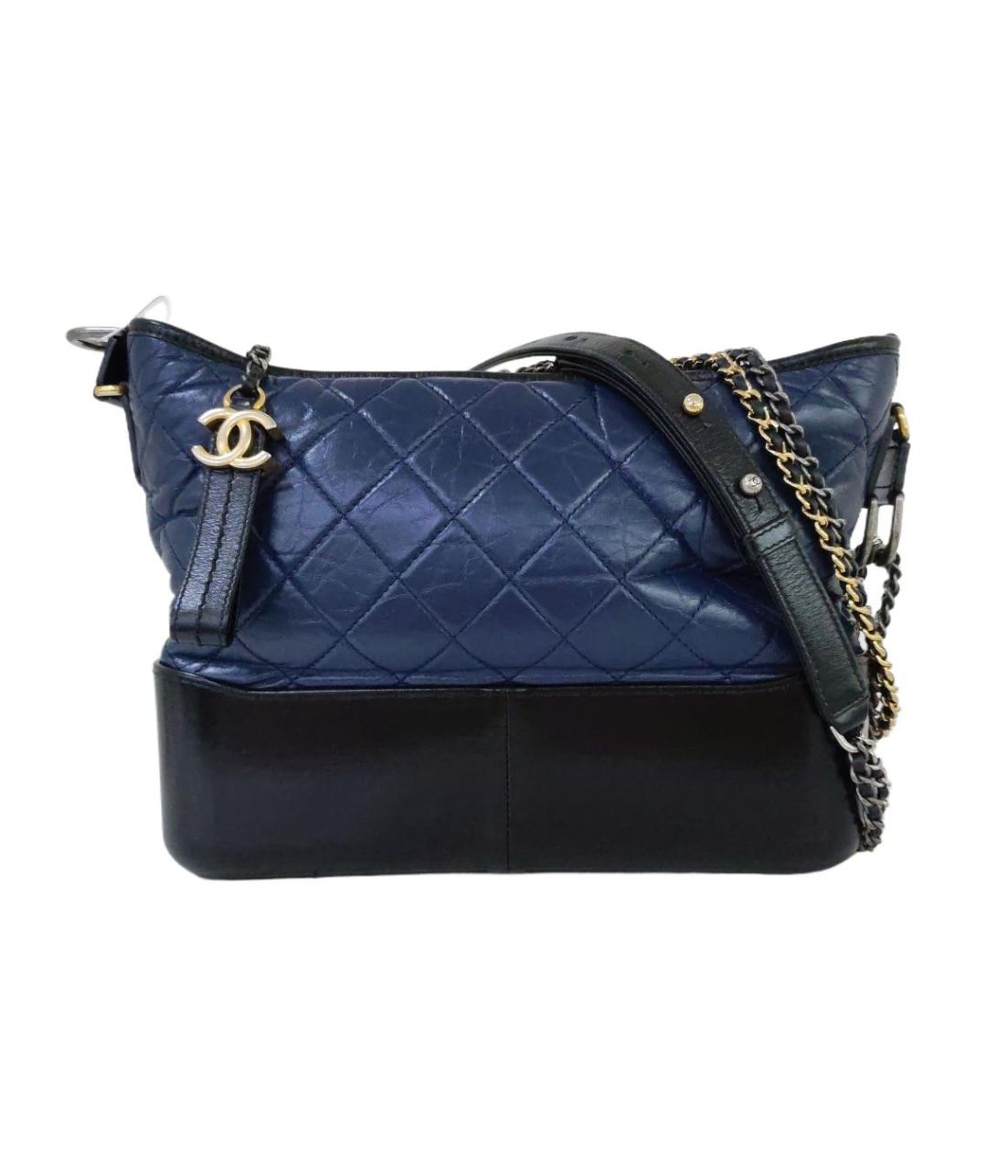 CHANEL Синяя кожаная сумка через плечо, фото 7