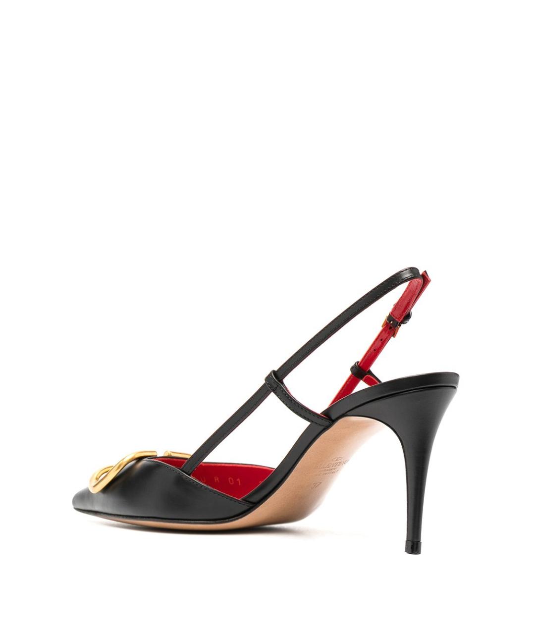 VALENTINO Черные кожаные туфли, фото 3