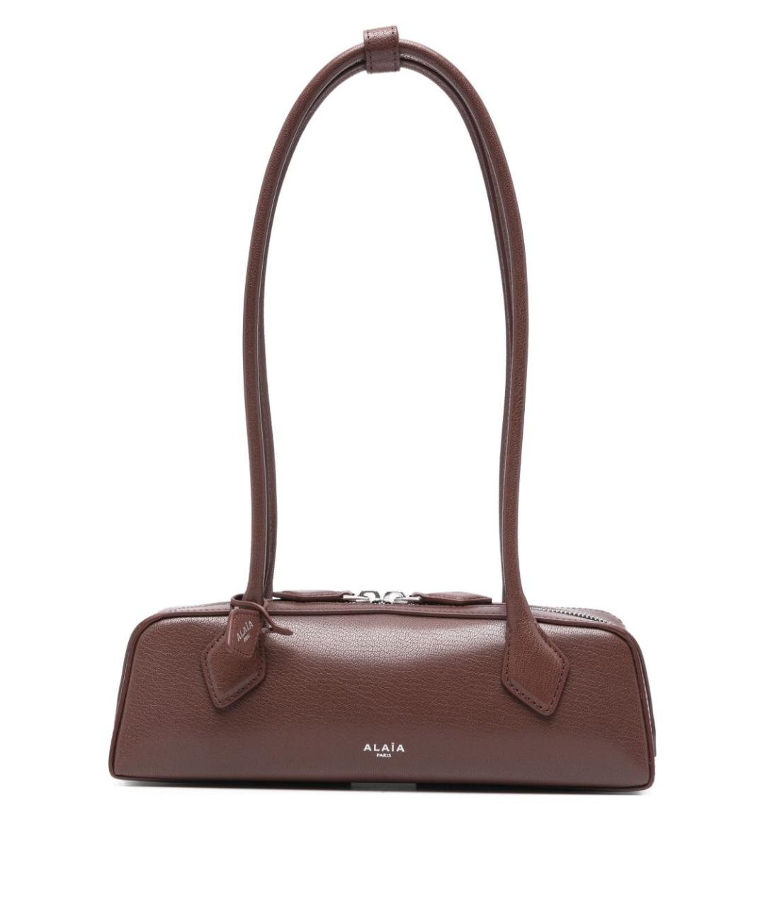 ALAIA Коричневая кожаная сумка тоут, фото 1