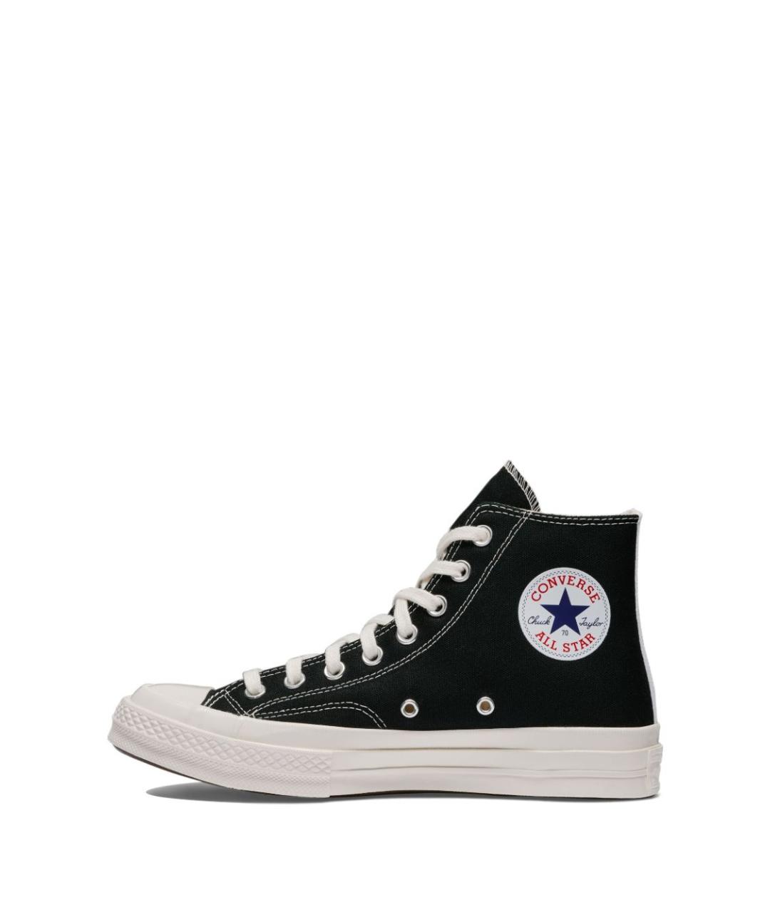 COMME DES GARÇONS Черные текстильные кеды, фото 4