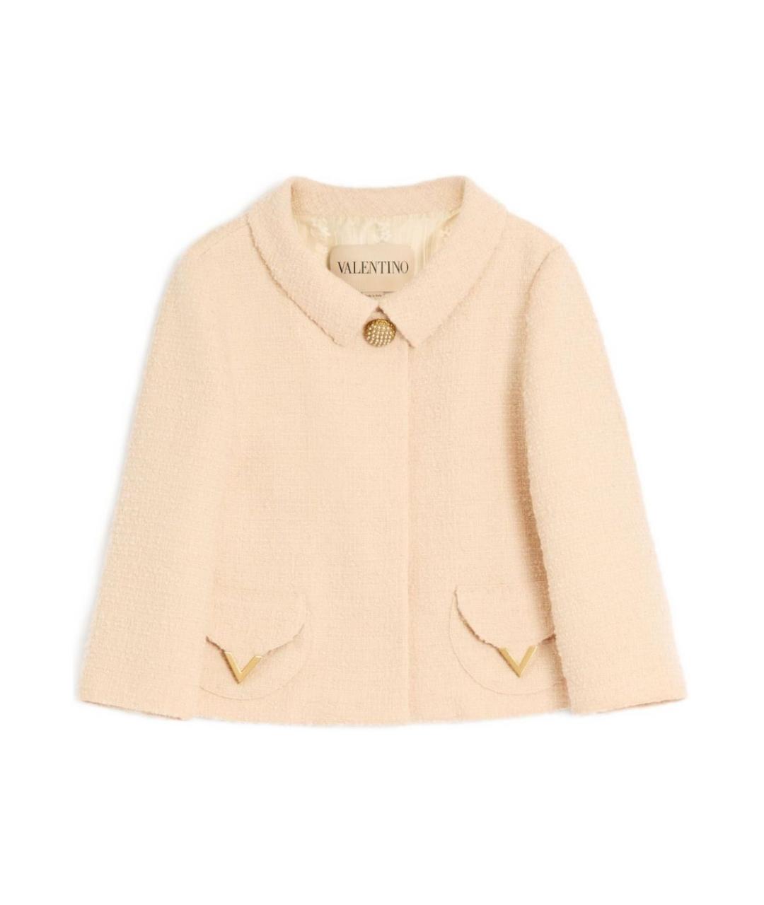 VALENTINO Бежевая шерстяная куртка, фото 1