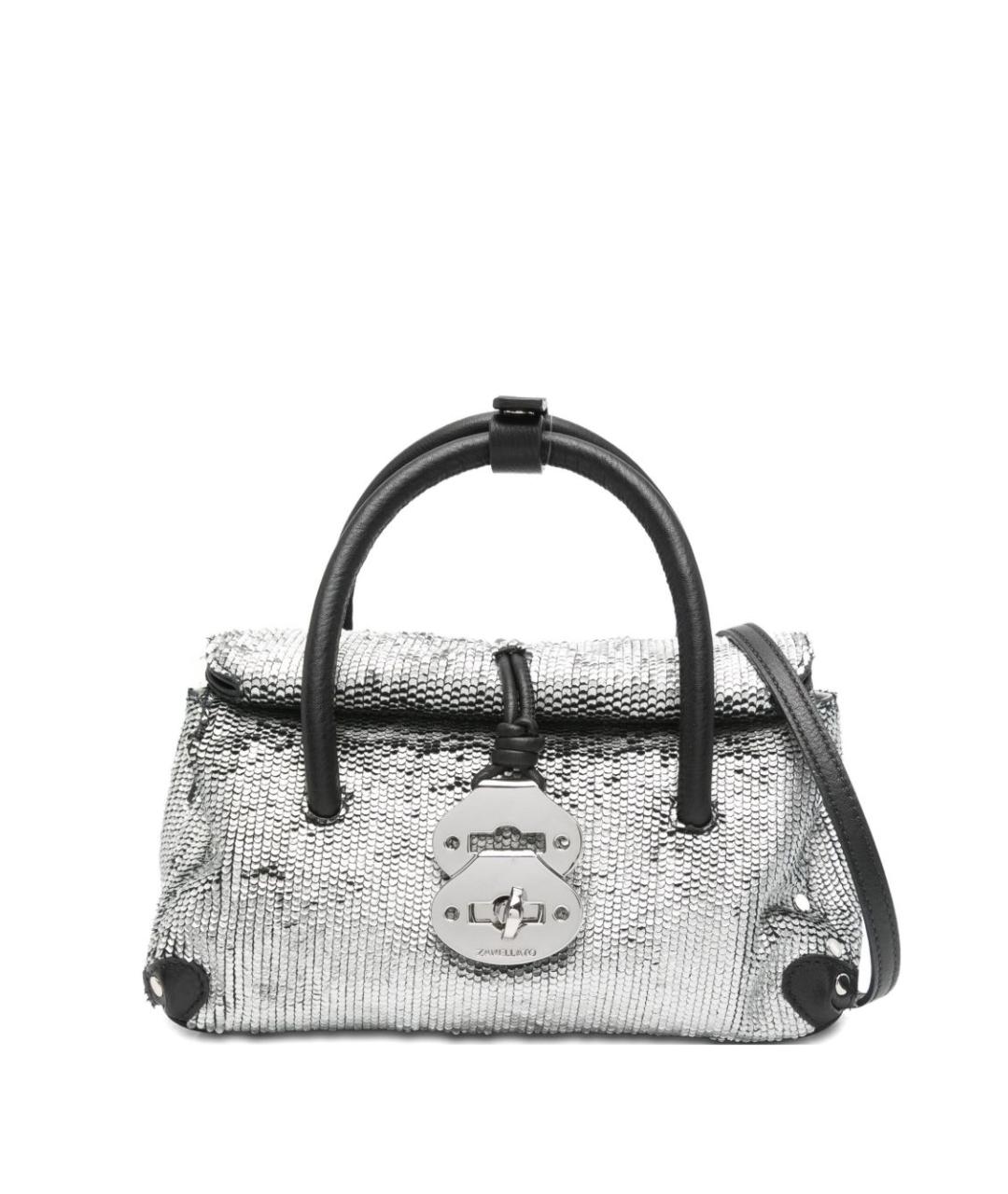 ZANELLATO Серебряная сумка с короткими ручками, фото 1