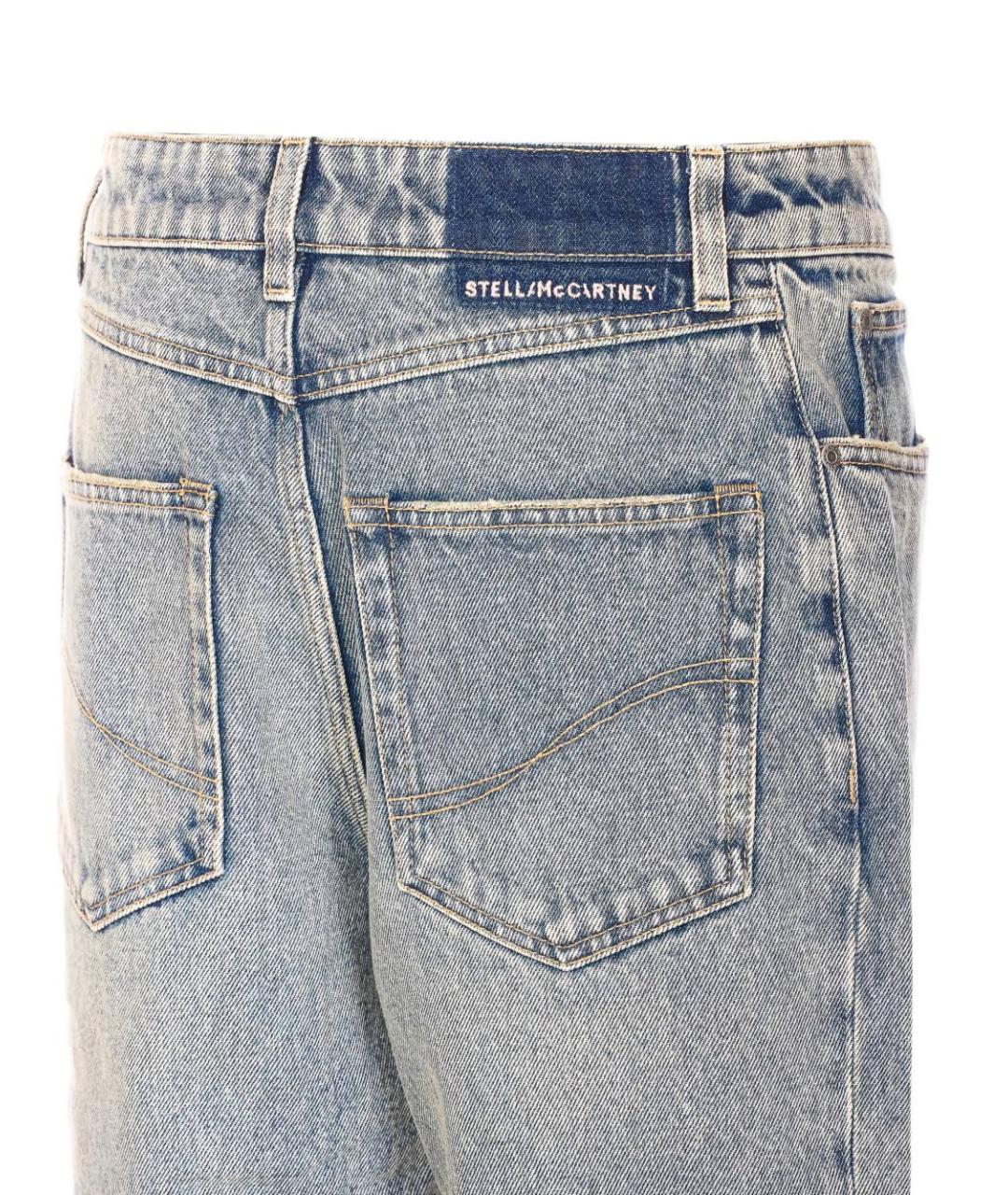STELLA MCCARTNEY Синие хлопковые джинсы клеш, фото 2