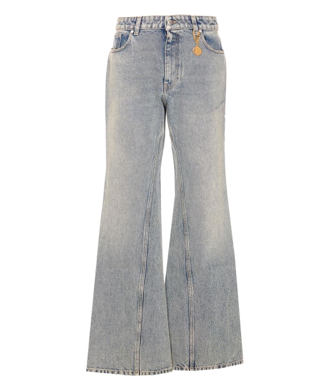 STELLA MCCARTNEY Синие хлопковые джинсы клеш, фото 1