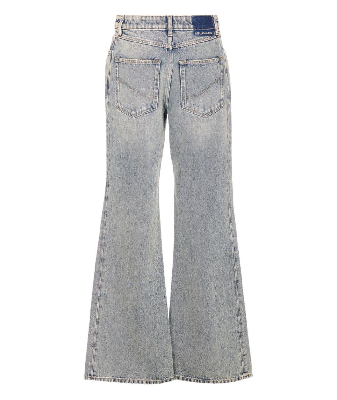 STELLA MCCARTNEY Синие хлопковые джинсы клеш, фото 4