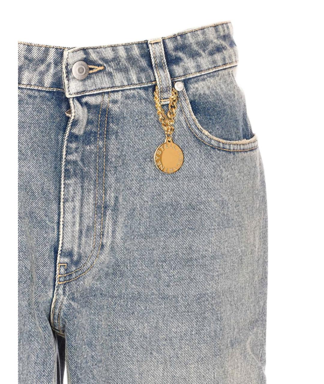 STELLA MCCARTNEY Синие хлопковые джинсы клеш, фото 3