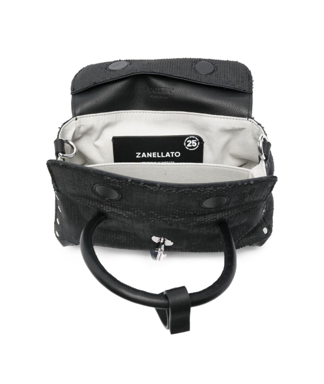 ZANELLATO Черная сумка с короткими ручками, фото 3