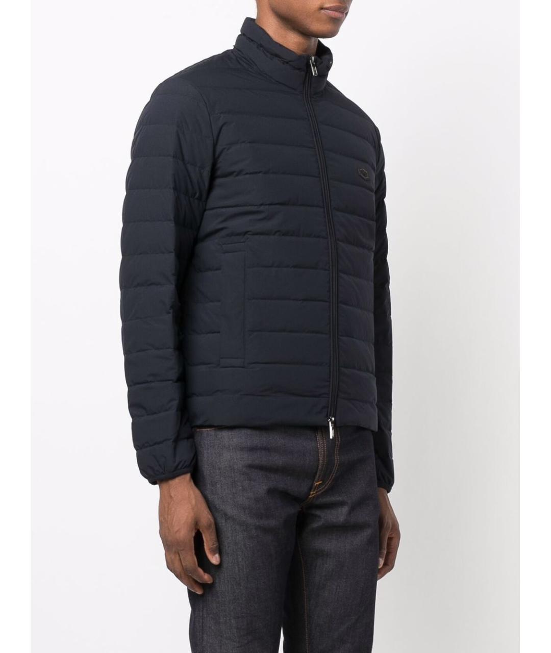 EMPORIO ARMANI Синий полиамидовый пуховик, фото 4
