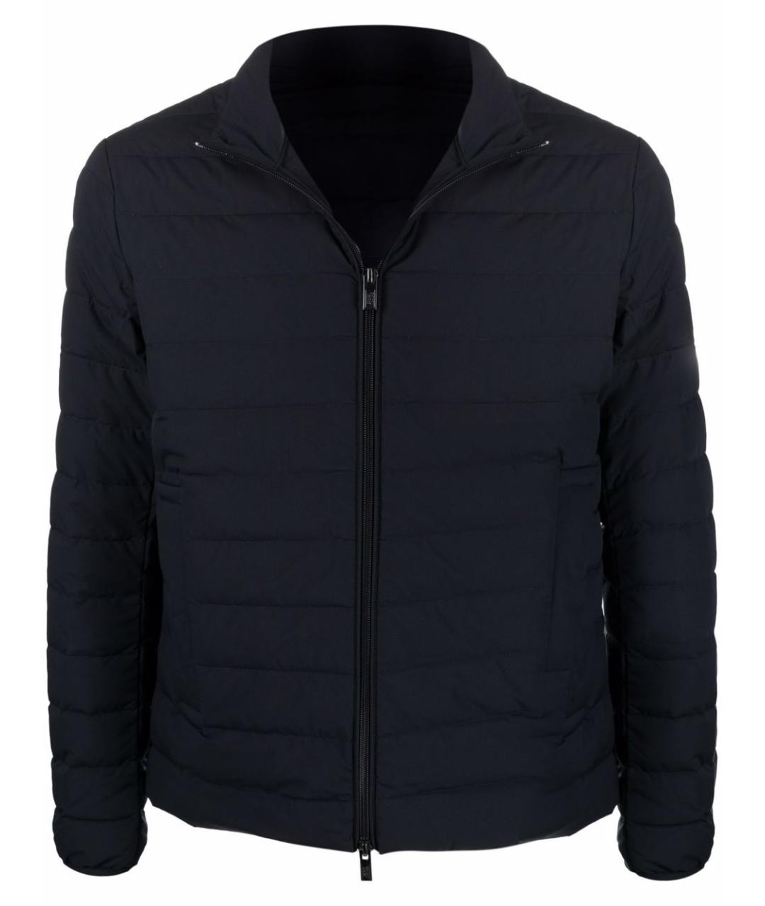 EMPORIO ARMANI Синий полиамидовый пуховик, фото 1