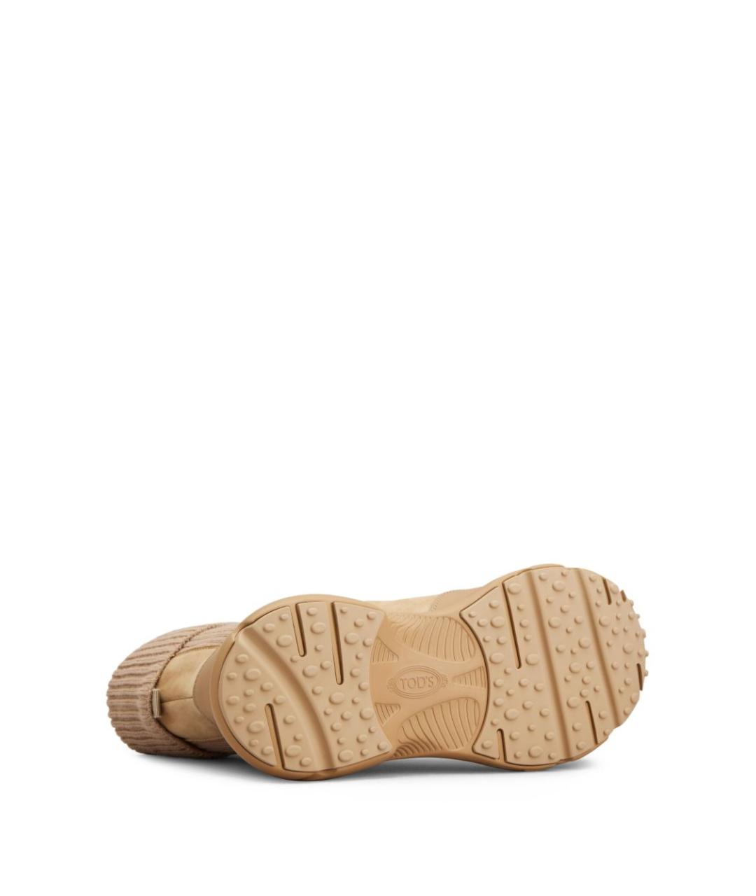 TOD'S Бежевые ботинки, фото 4