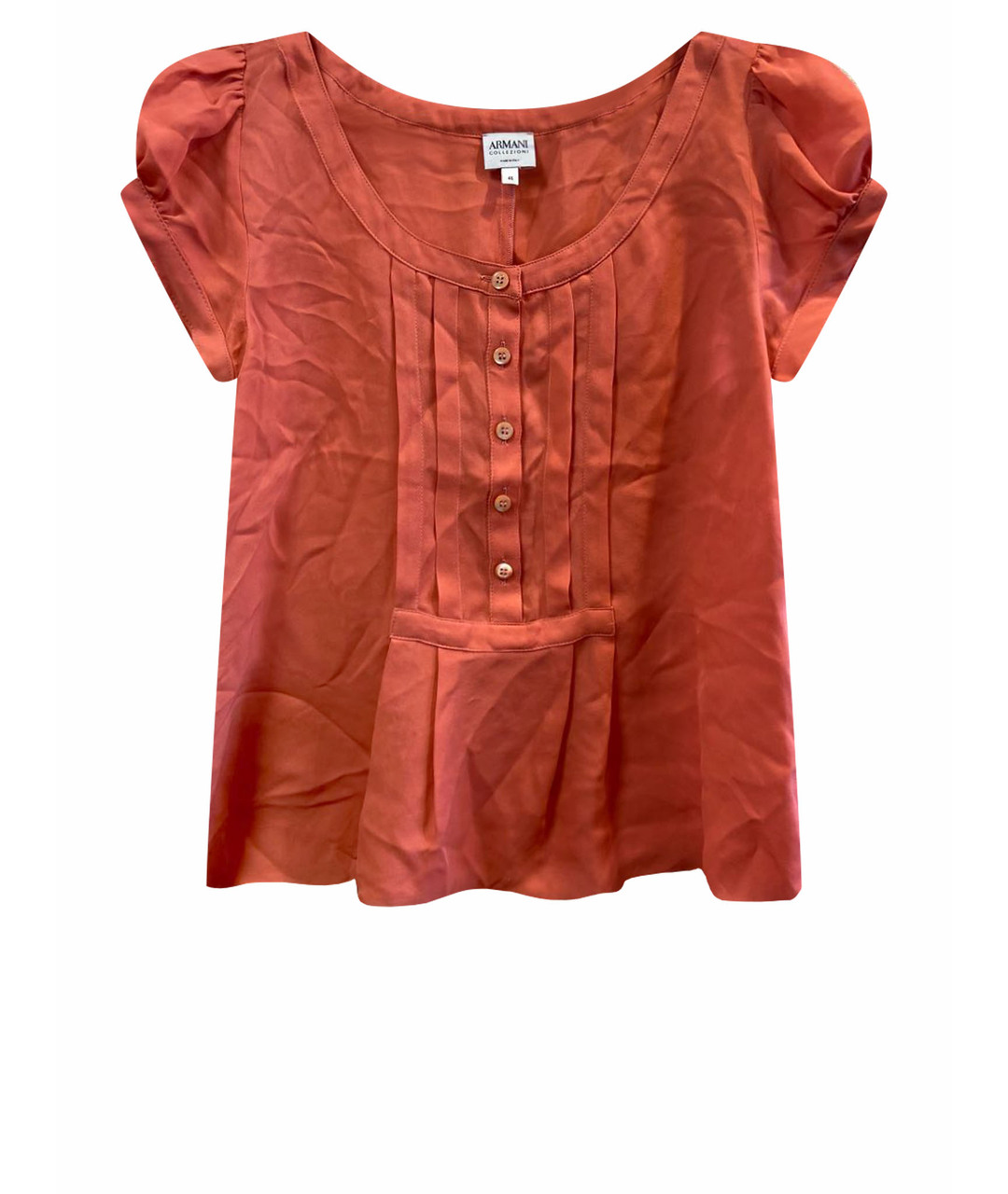 ARMANI COLLEZIONI Розовая шелковая рубашка, фото 1