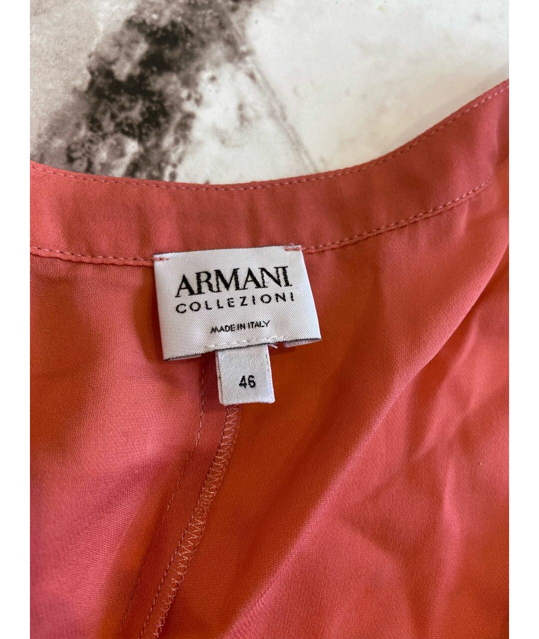ARMANI COLLEZIONI Розовая шелковая рубашка, фото 2