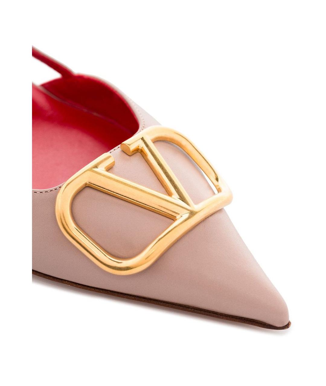 VALENTINO Бежевые кожаные туфли, фото 4