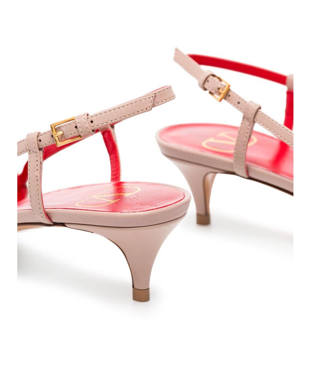 VALENTINO Бежевые кожаные туфли, фото 5