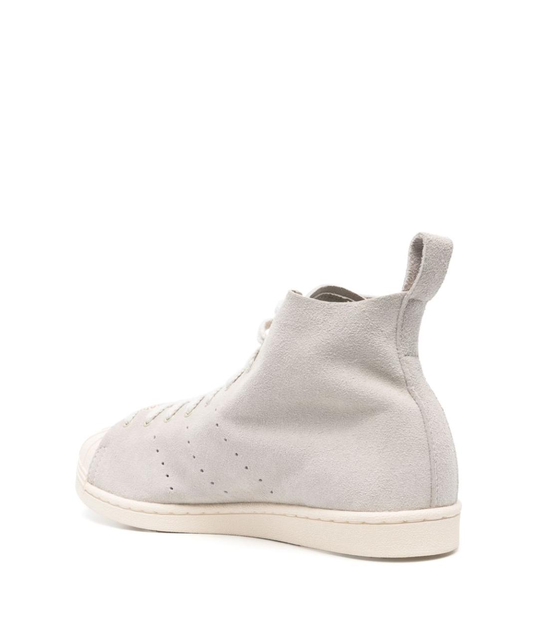 ADIDAS Белые замшевые высокие кроссовки / кеды, фото 3