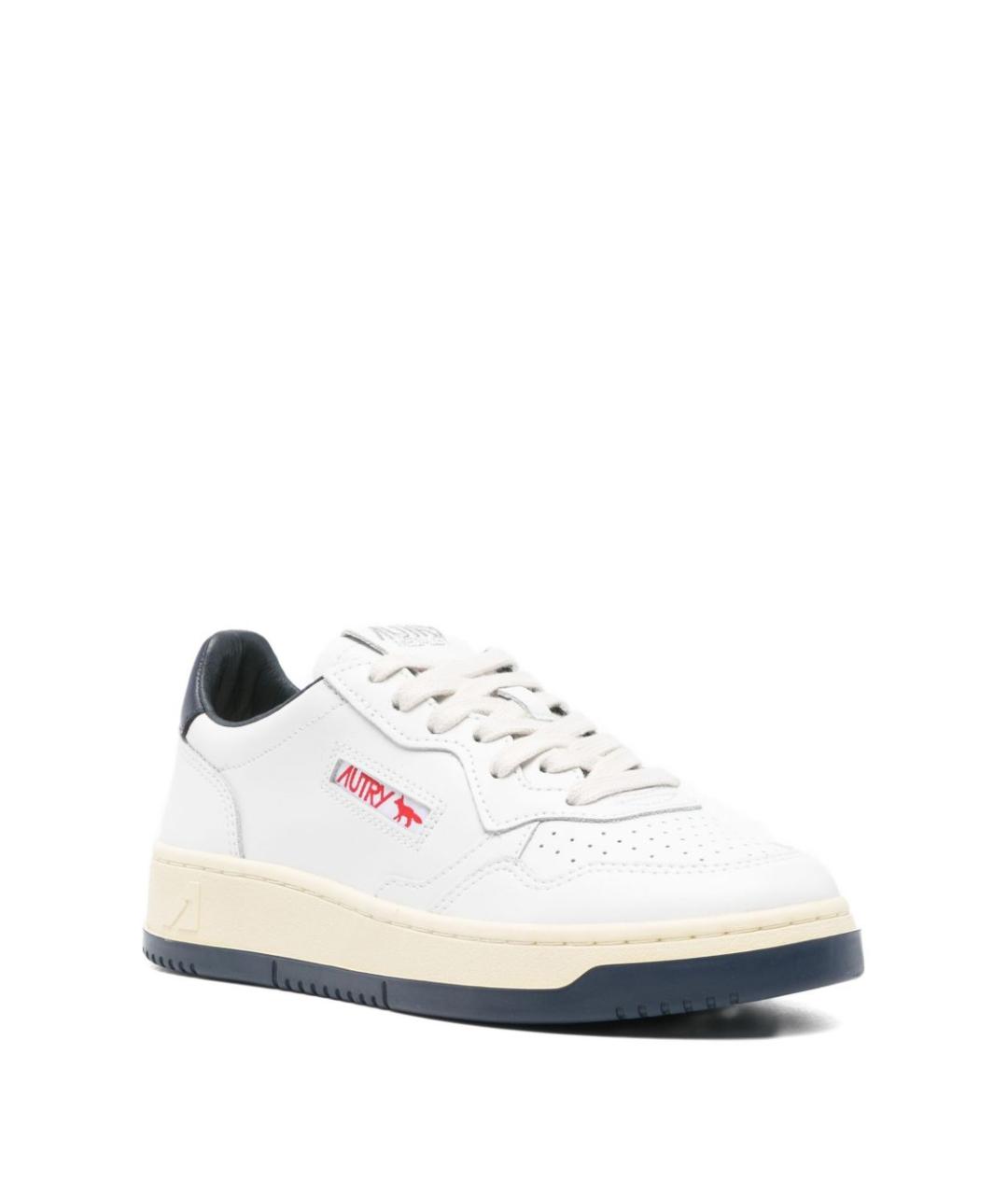 AUTRY Синие кожаные кроссовки, фото 3