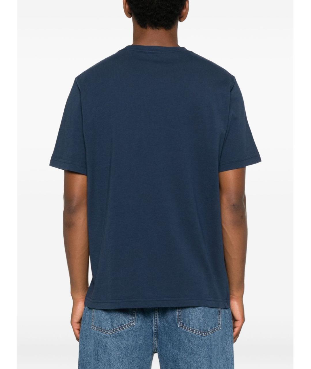AUTRY Синяя хлопковая футболка, фото 2