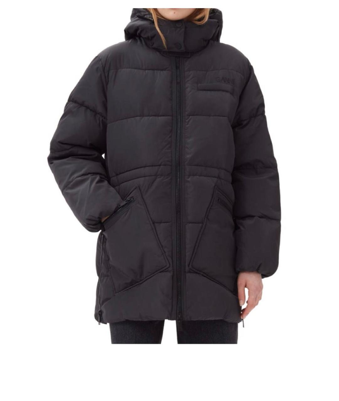 GANNI Черный пуховик, фото 2