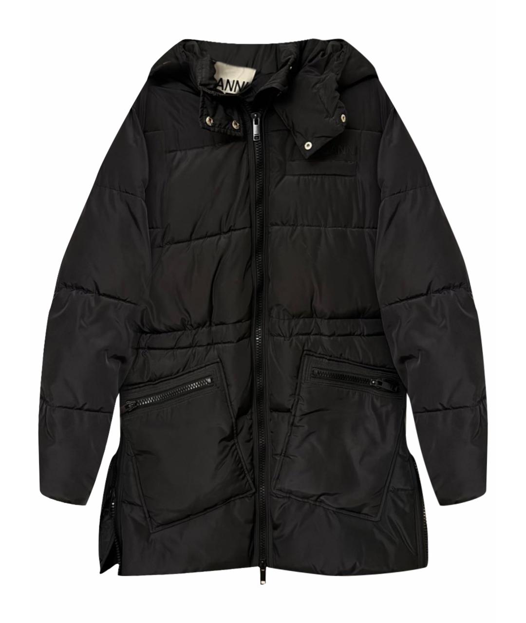 GANNI Черный пуховик, фото 1