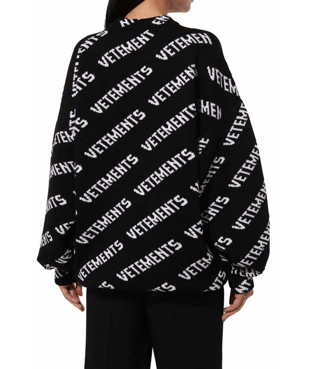 VETEMENTS Черный шерстяной джемпер / свитер, фото 7