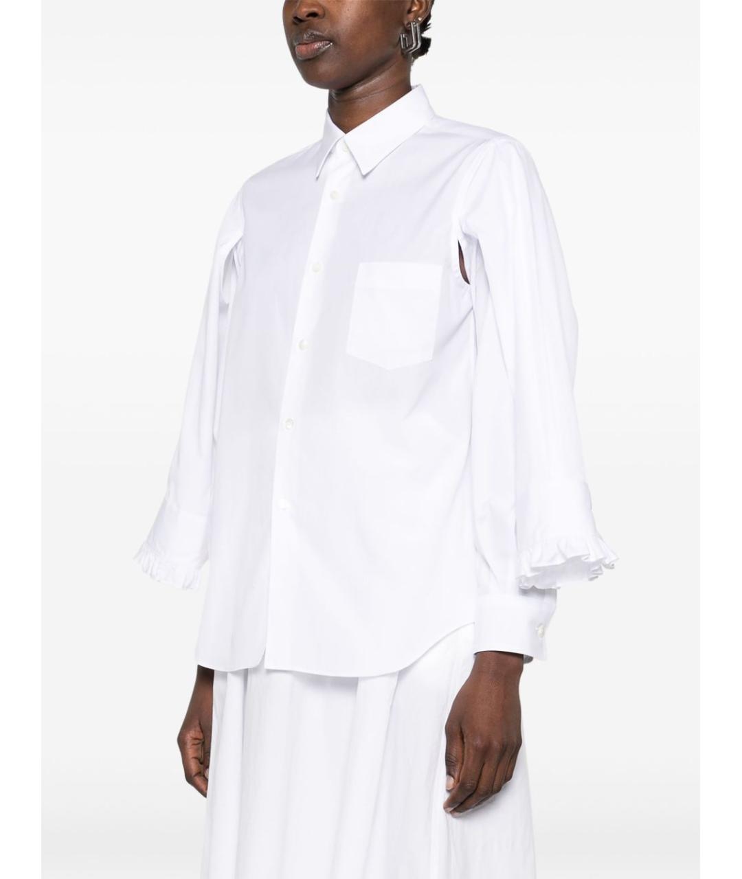 COMME DES GARÇONS Белая хлопковая рубашка, фото 2