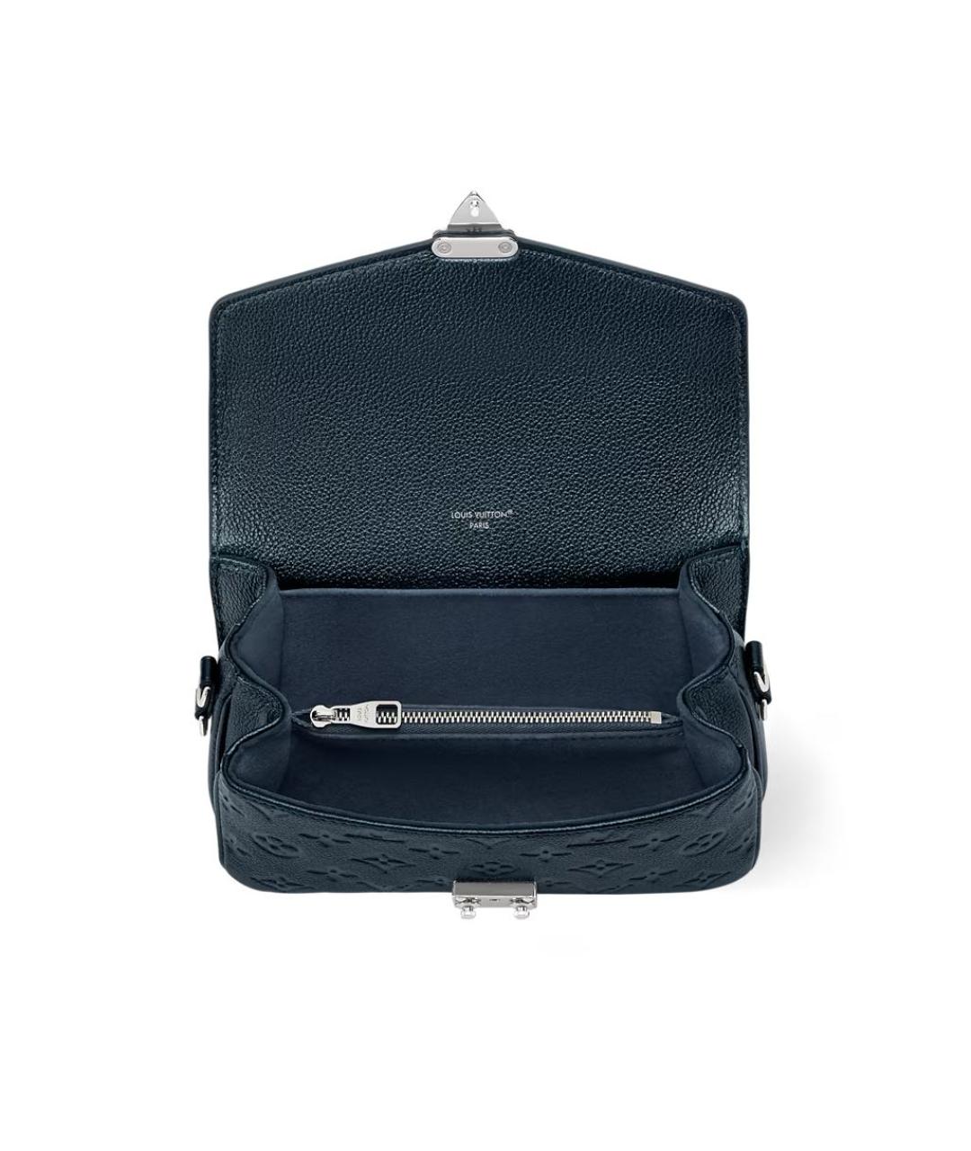 LOUIS VUITTON Синяя кожаная сумка через плечо, фото 4