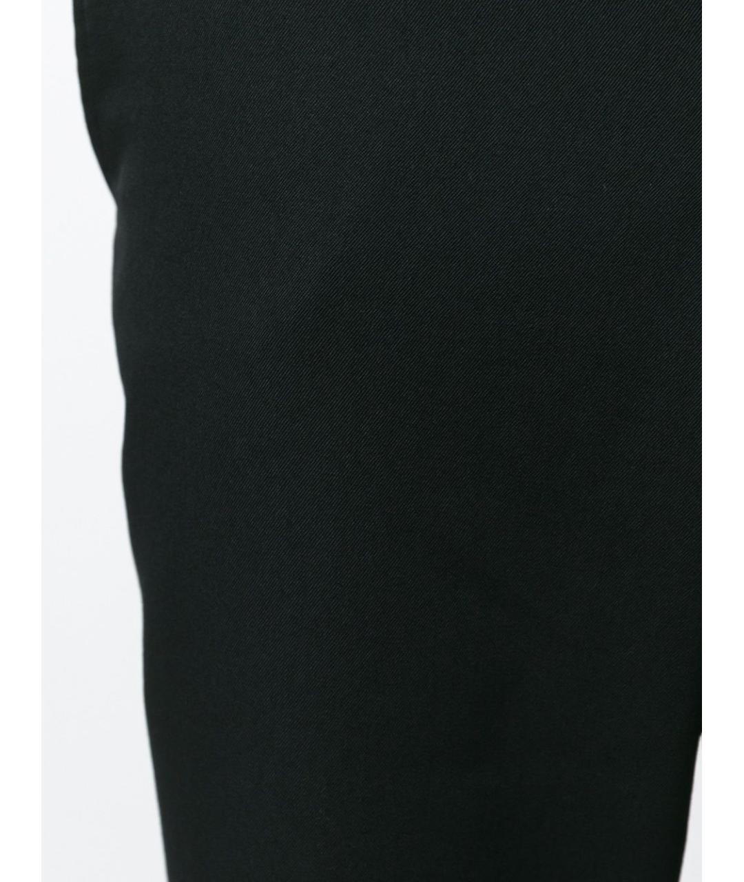 COMME DES GARÇONS Черные вискозные прямые брюки, фото 5