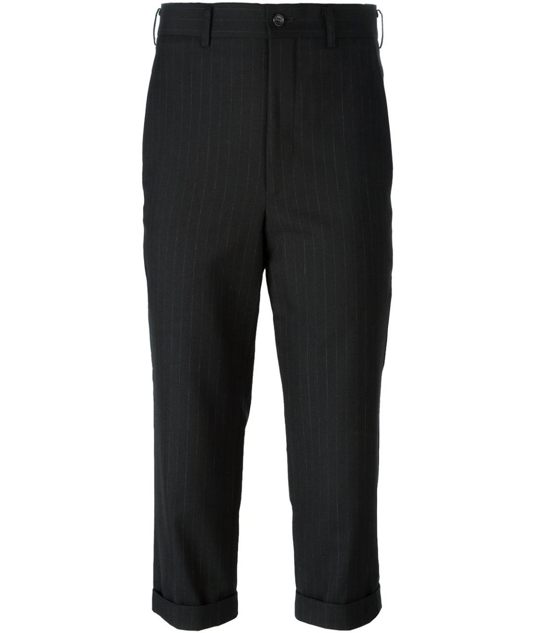 COMME DES GARÇONS Черные прямые брюки, фото 1