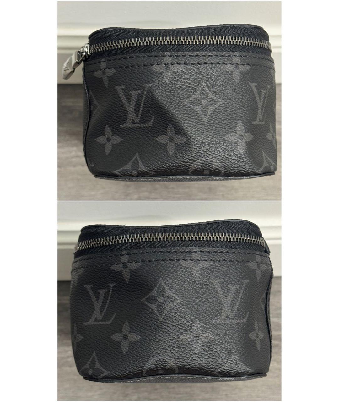 LOUIS VUITTON Черная барсетка, фото 4