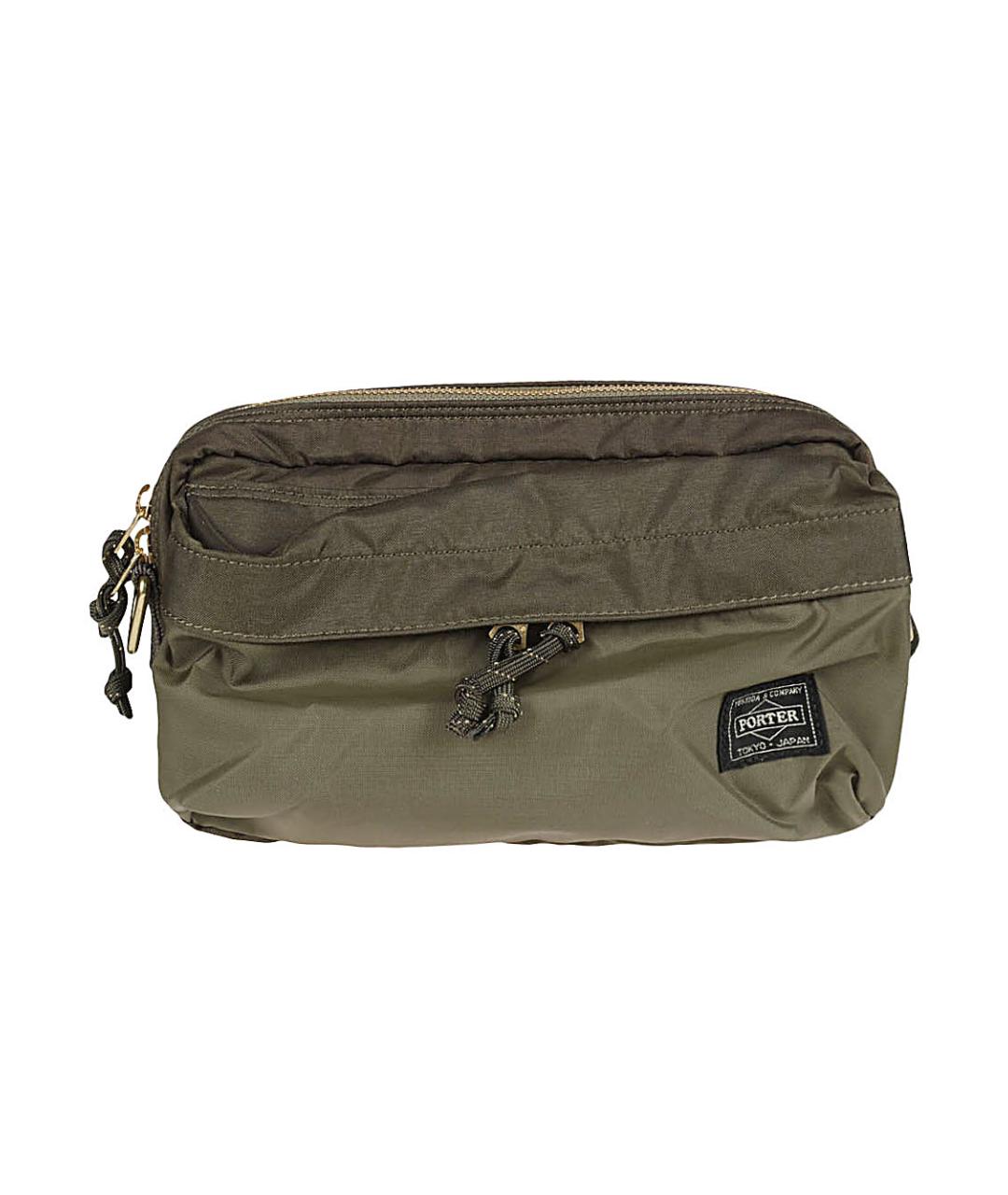 PORTER-YOSHIDA & CO Зеленая синтетическая поясная сумка, фото 1