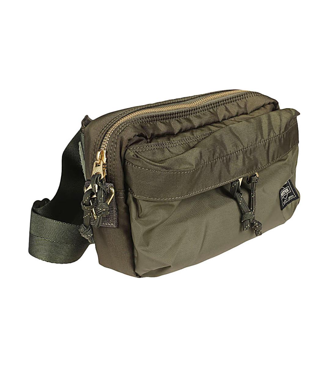 PORTER-YOSHIDA & CO Зеленая синтетическая поясная сумка, фото 3