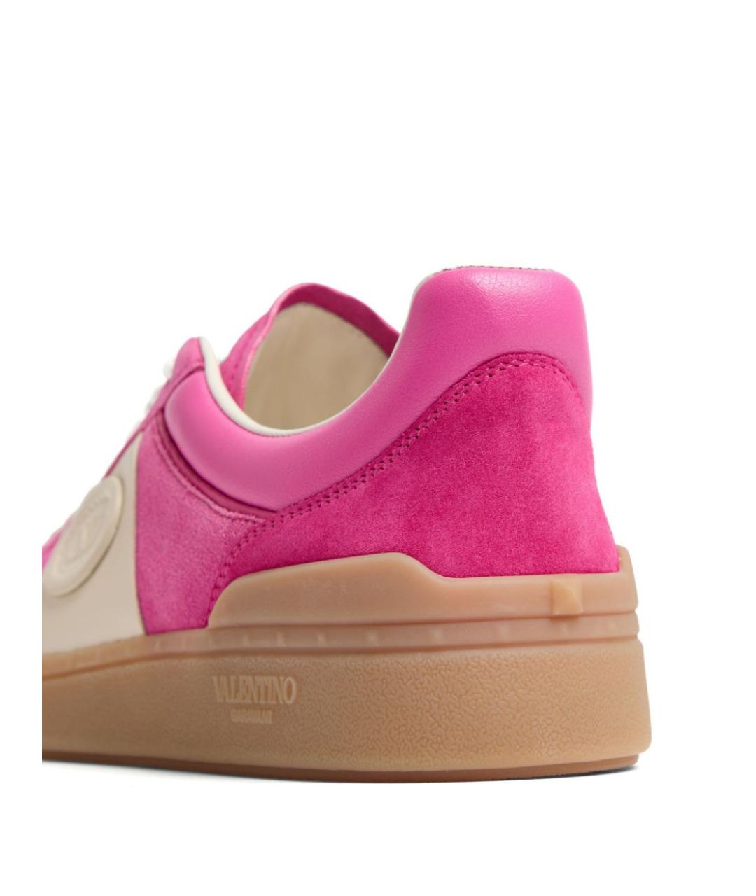 VALENTINO Розовые кожаные кроссовки, фото 2
