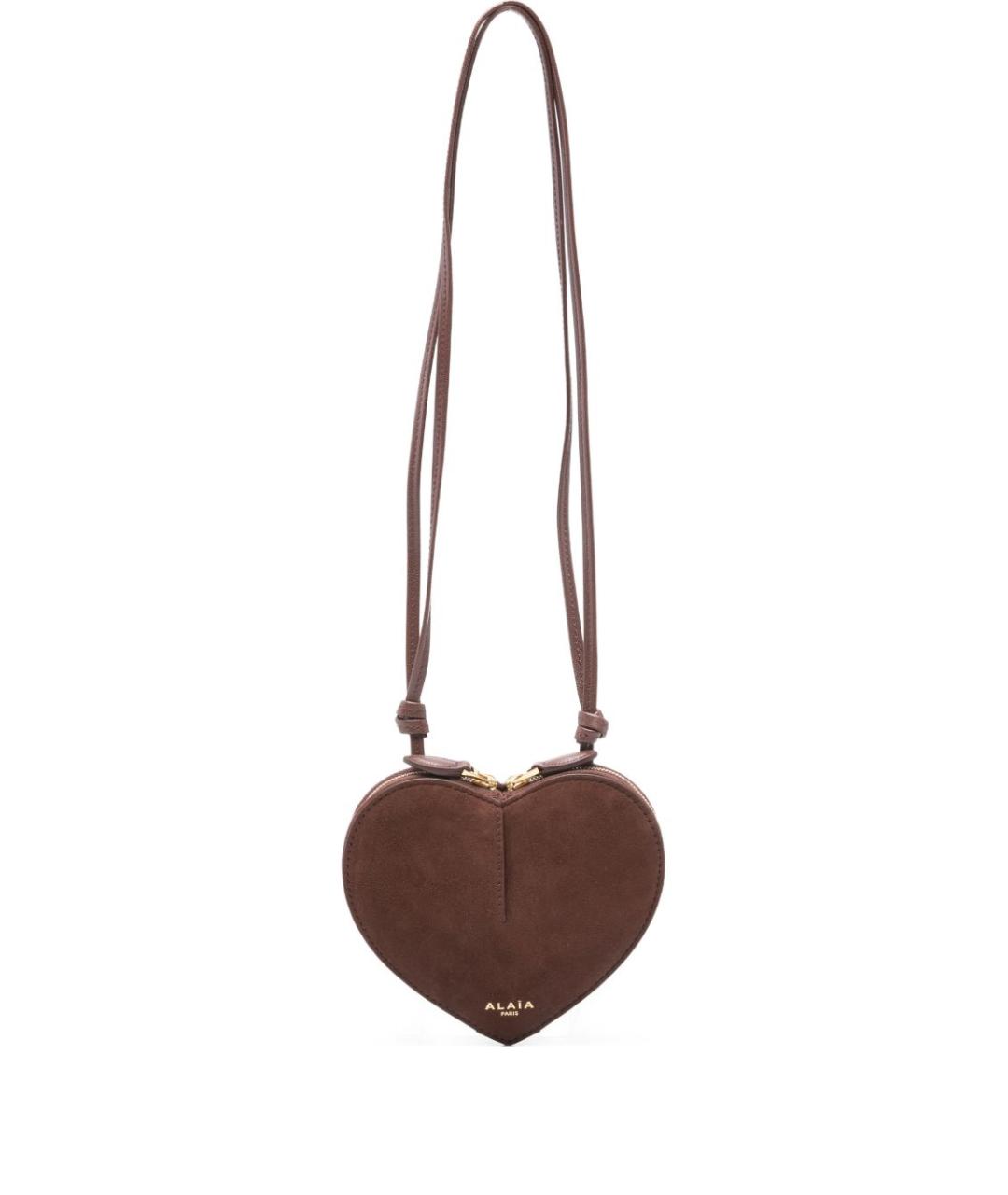 ALAIA Коричневая замшевая сумка через плечо, фото 1