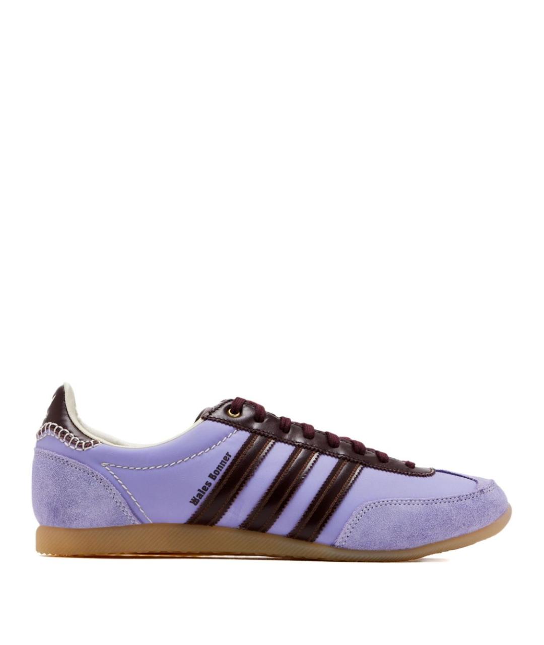 ADIDAS Фиолетовые кожаные кеды, фото 1