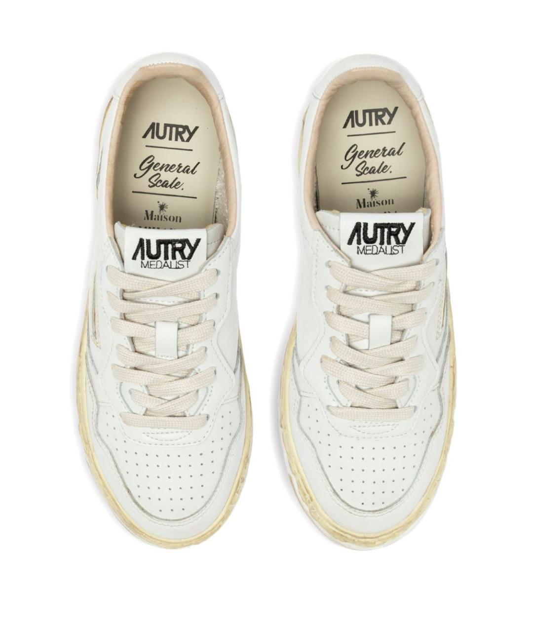 AUTRY Белые кожаные кроссовки, фото 2