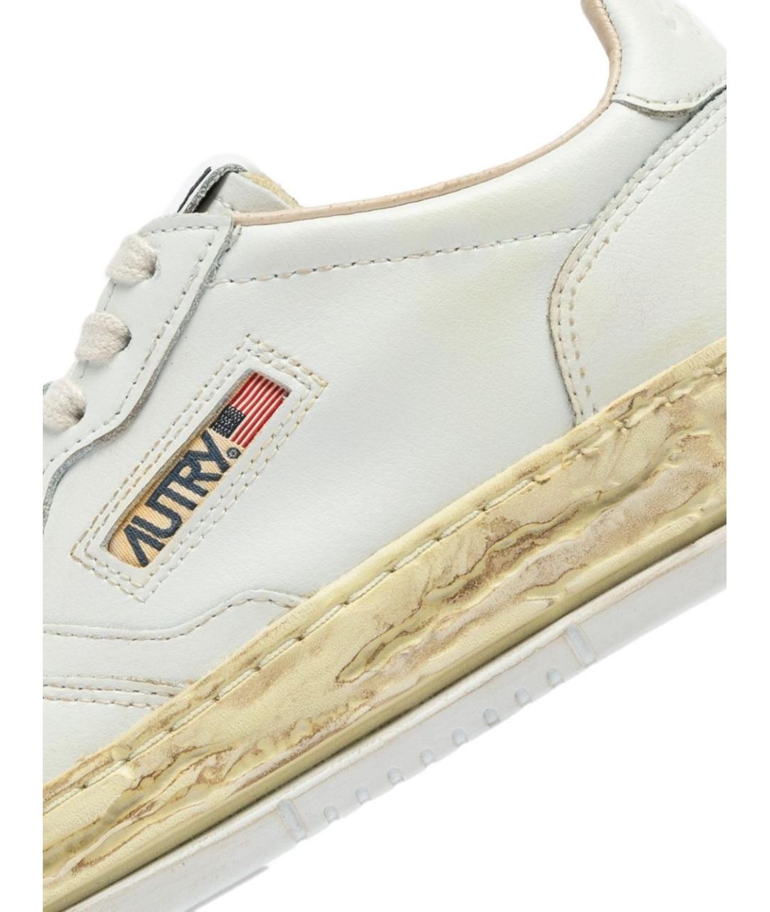 AUTRY Белые кожаные кроссовки, фото 5