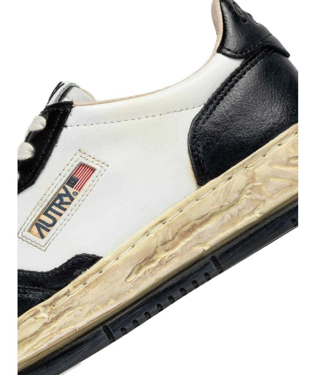 AUTRY Белые кожаные кроссовки, фото 5