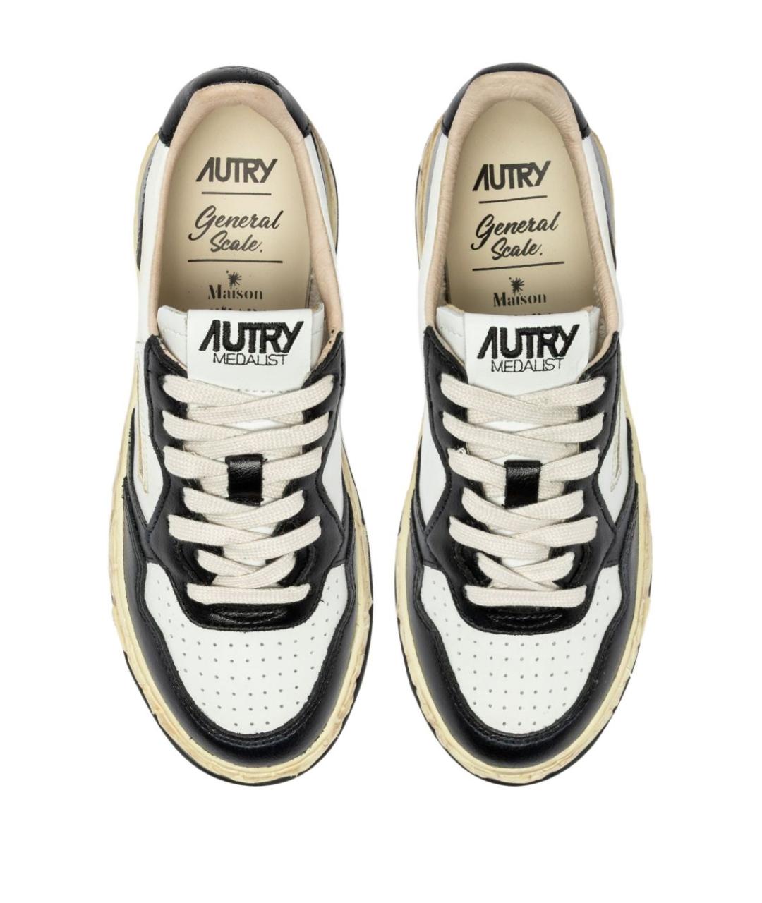 AUTRY Белые кожаные кроссовки, фото 3