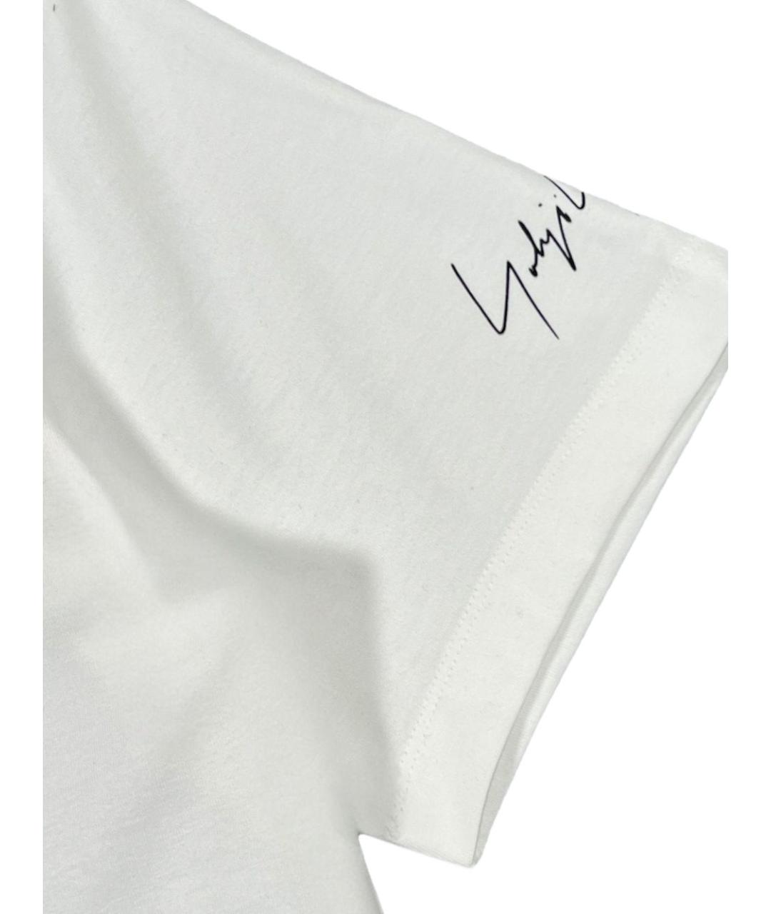 Y-3 Белая хлопковая футболка, фото 4