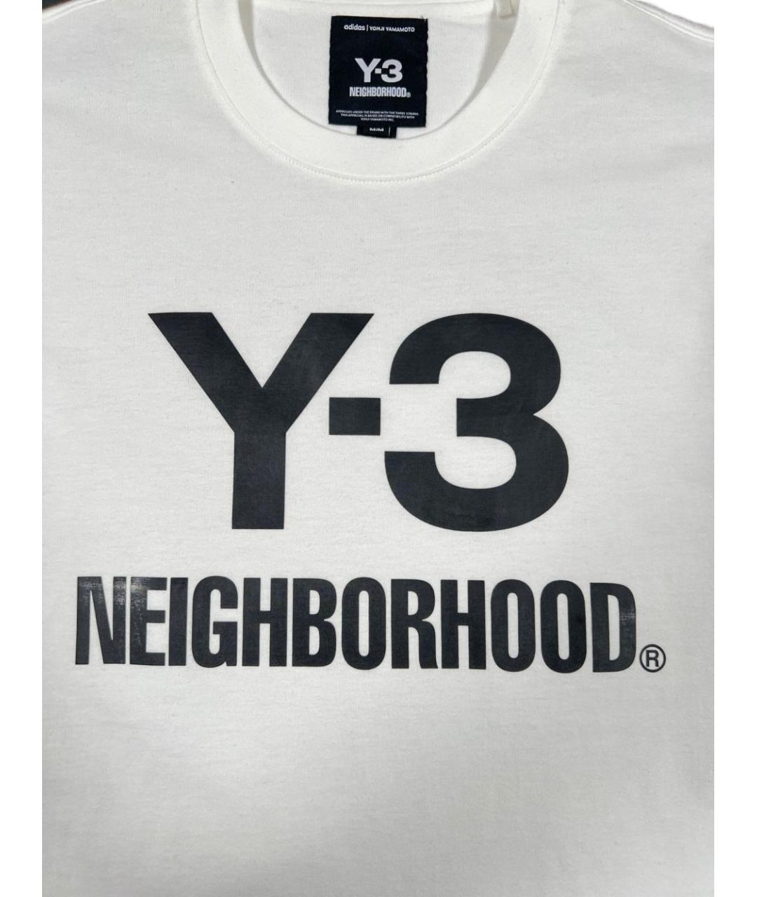 Y-3 Белая хлопковая футболка, фото 3