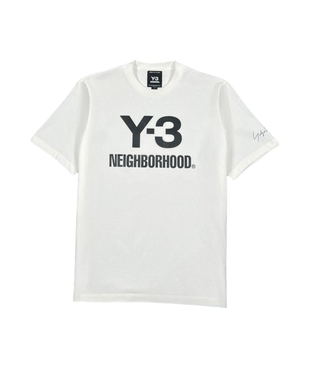 Y-3 Белая хлопковая футболка, фото 1