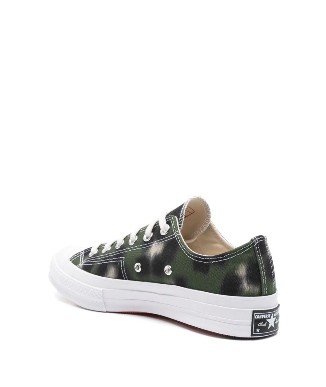 CONVERSE Зеленые текстильные низкие кроссовки / кеды, фото 4